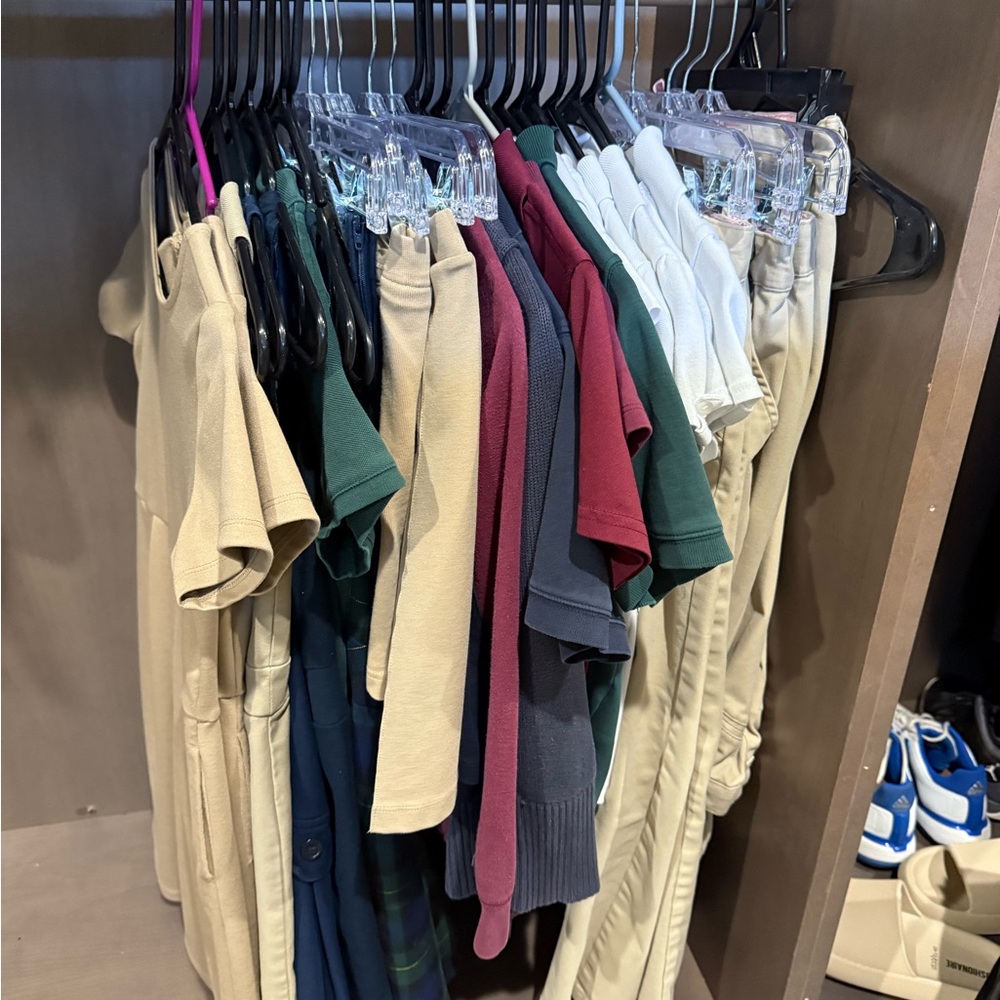 Lands' End Kids School Uniform - Green, Red, White, Beige, blue